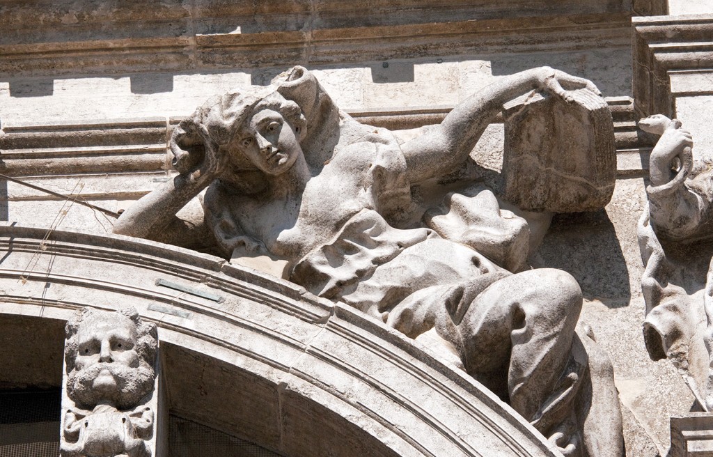 Carving on San Moise, Venice, Italy