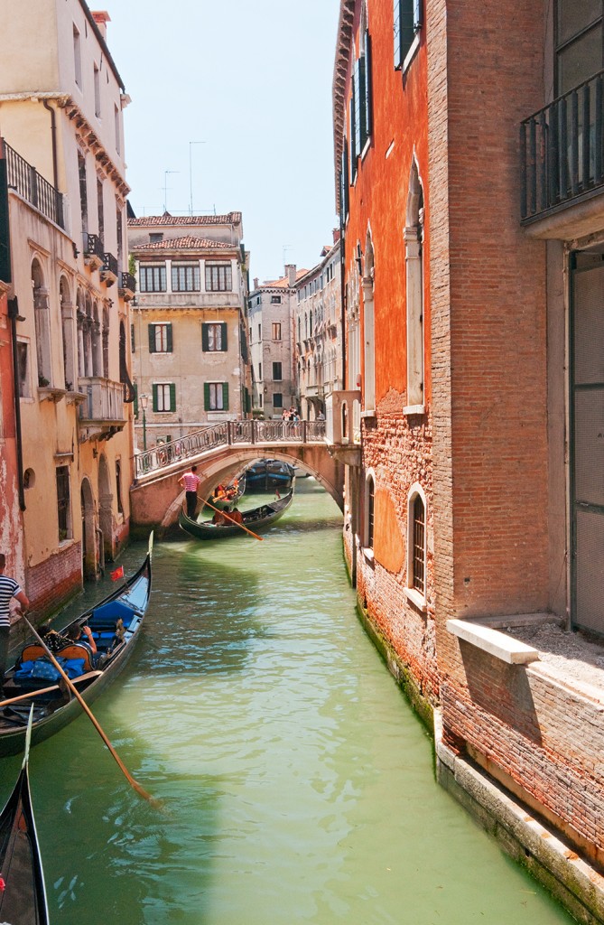 Small canal with boats, Venice, Italy