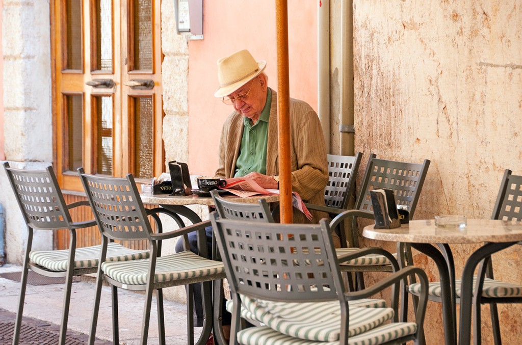 Elderly man, Verona, Italy