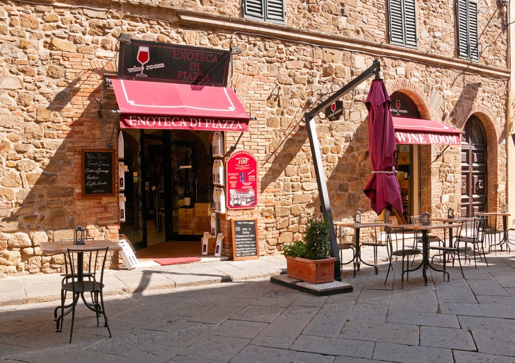 Wine shop in Montalcino