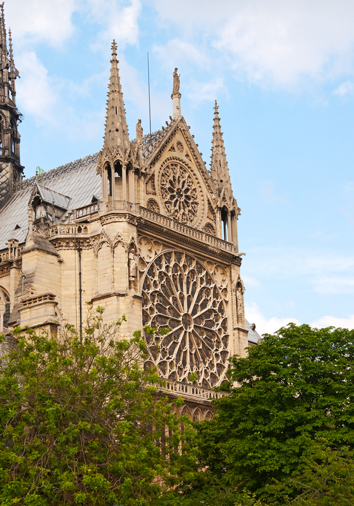 Exterior of Rose Window, Notre Dame