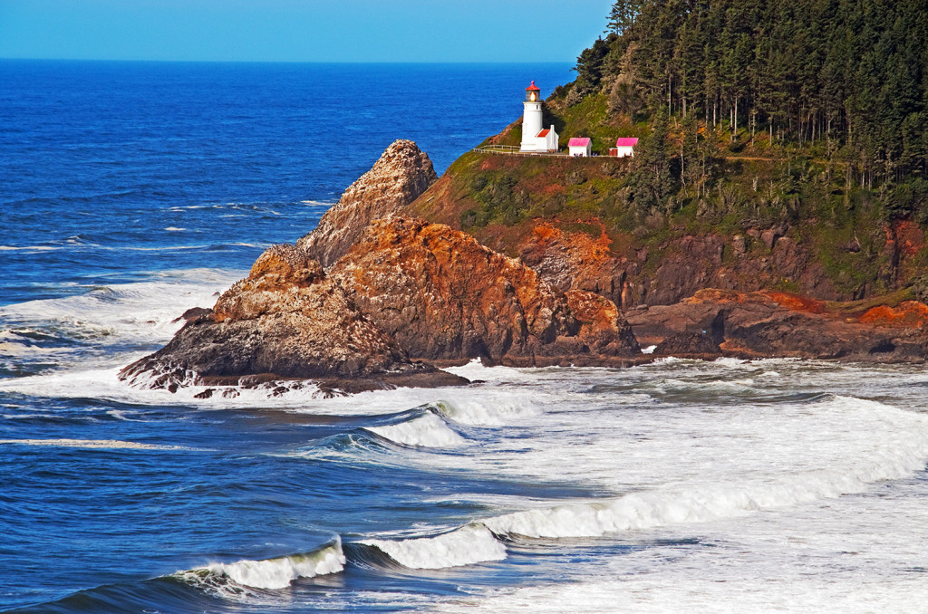Heceta Head Lighthouse just south of Yachats, Oregon