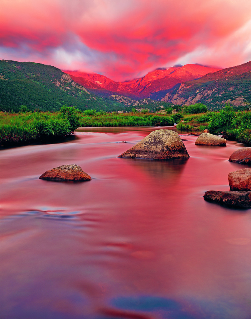 Sunrise at the Big Thompson River, Rocky Mountain National Park, Colorado