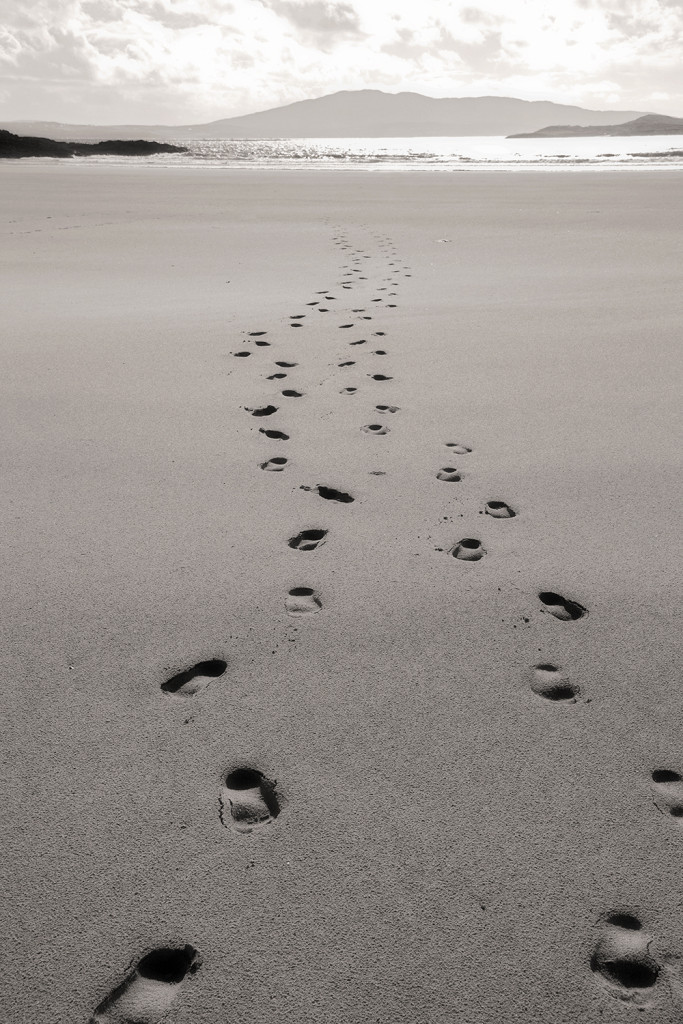 Footprints in Sand, Mayo, Ireland
