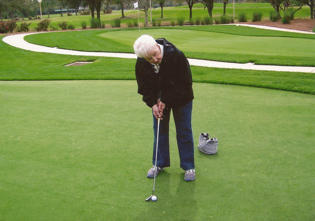 Mom at the Golf Hall of Fame in FL 2011
