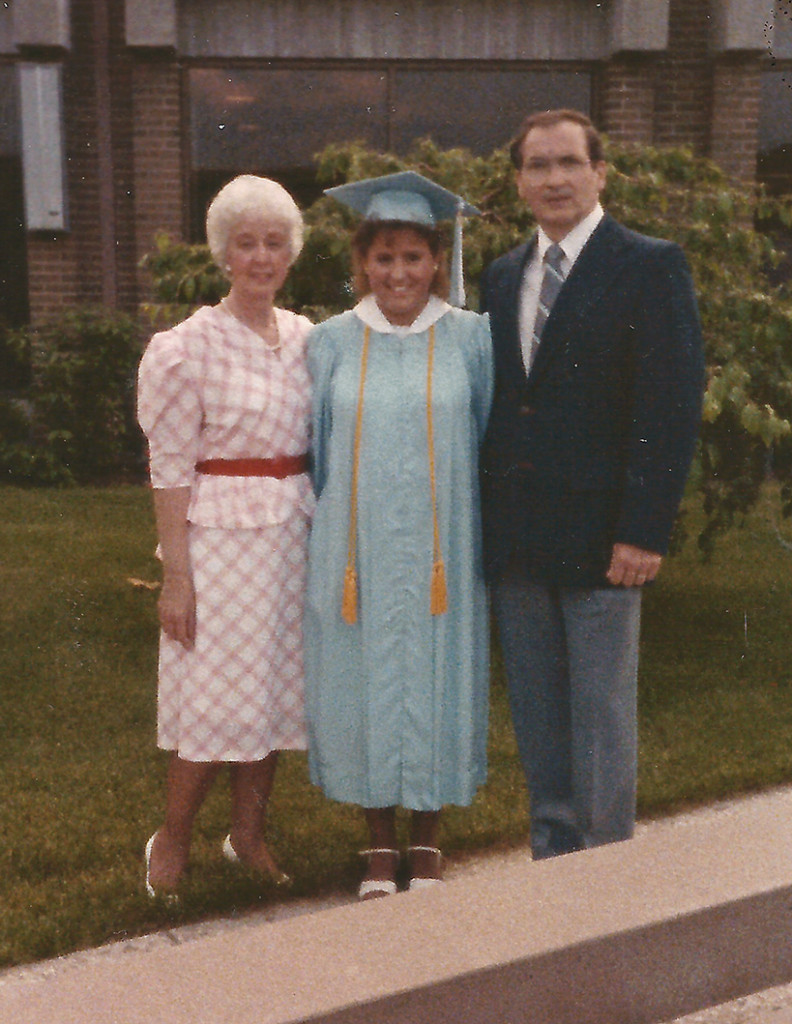 Me and my folks at my high school graduation