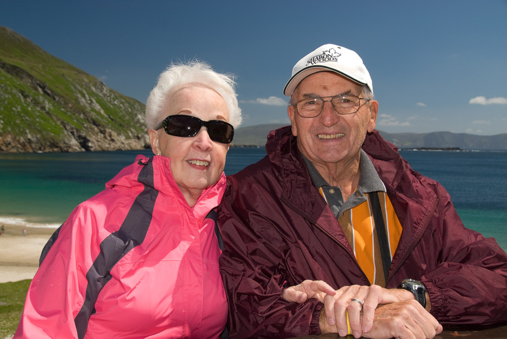 Mom and Dad on Achill Island near Westport, County Mayo