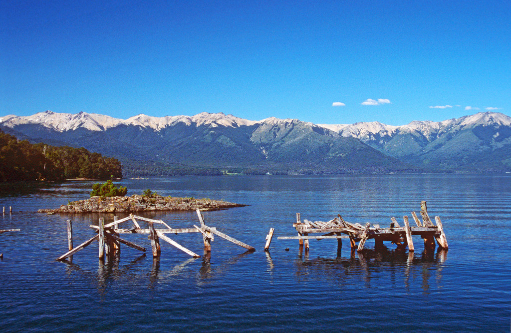 Lago Nahuel Huapi and mountains near Parque Nacional Arrayanes, Villa la Angostura, Patagonia, Argentina