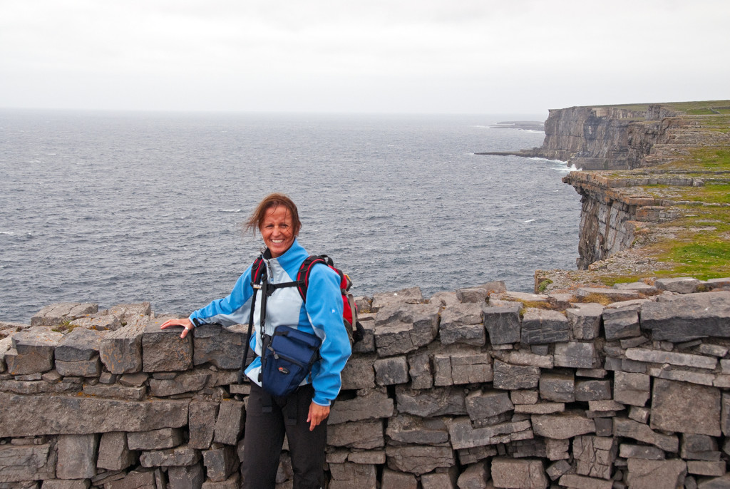 In Ireland at Dun Aengus 