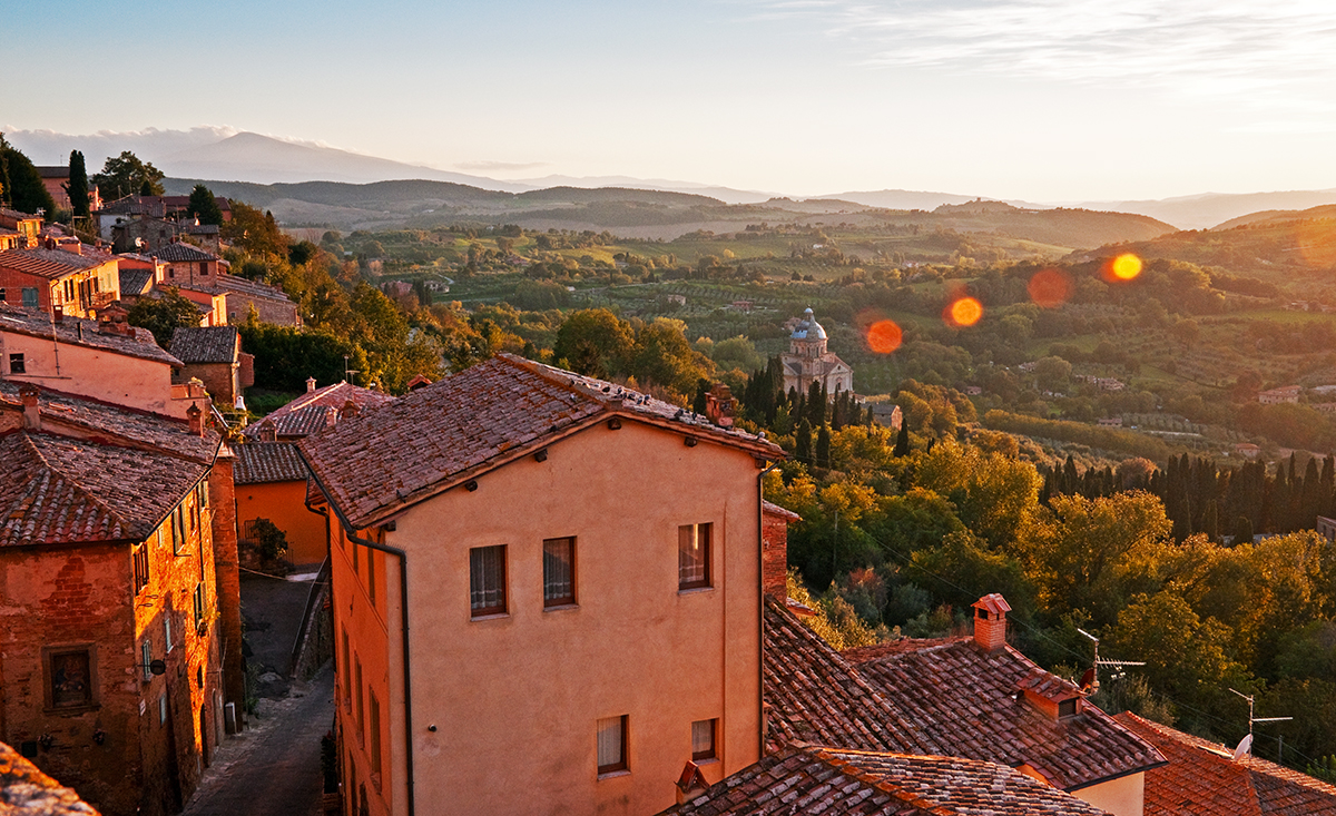 Sunset over the Tuscan Hills Italy