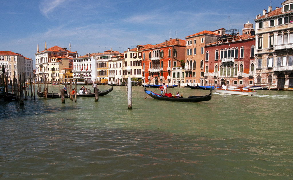 The Grand Canal and buildings, Venice, Italy