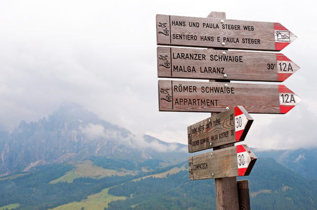 Sign in Alpe di Siusi