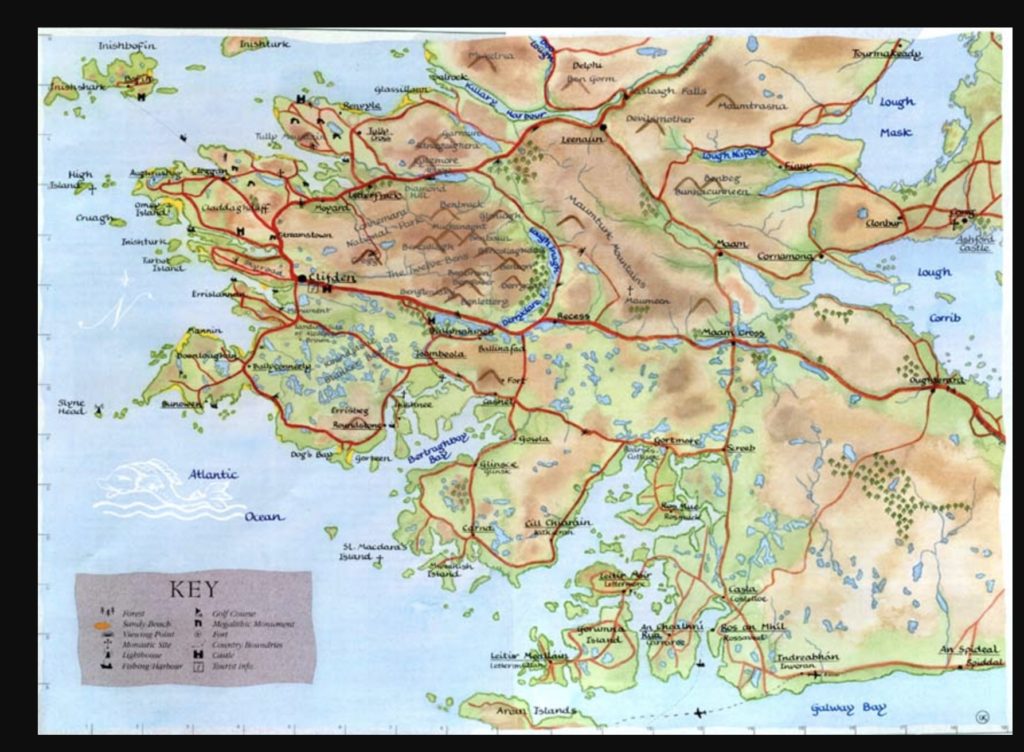 map of Connemara