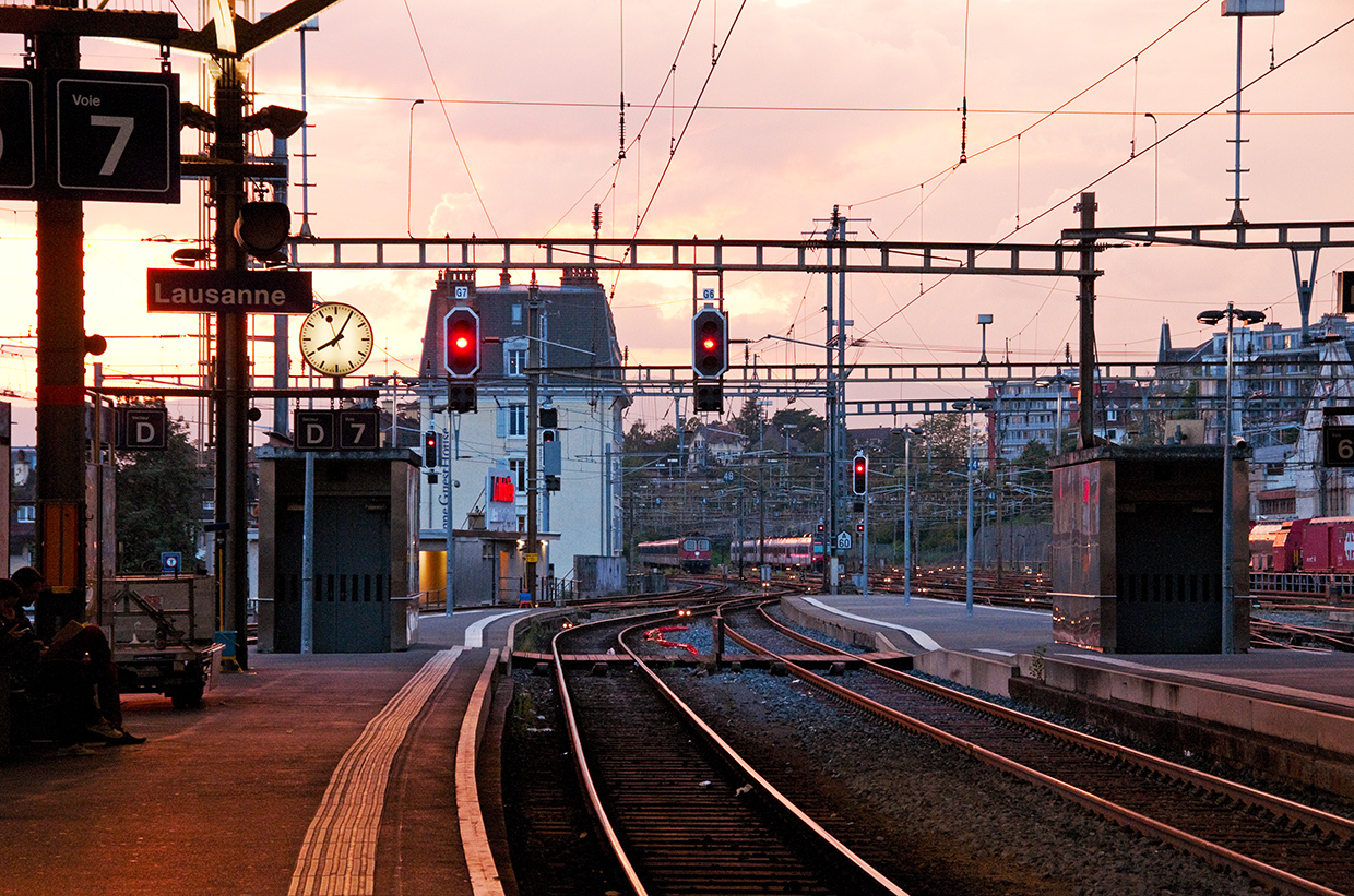 Lausanne train station, Switzerland Europe travel