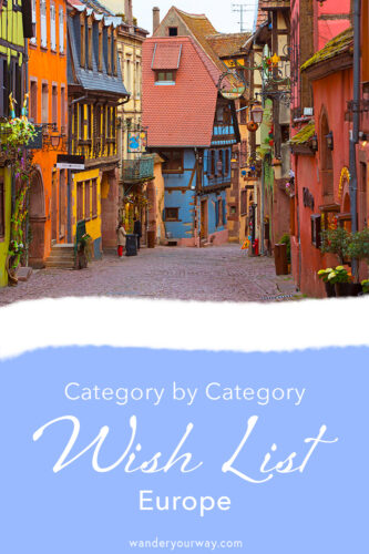 Europe Wish List Category pod 2 Europe Wish List