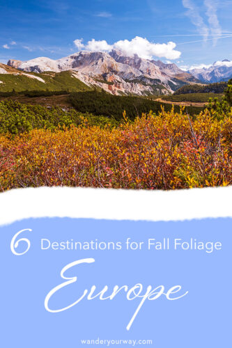 Fall foliage in Europe