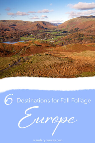 Fall foliage in Europe