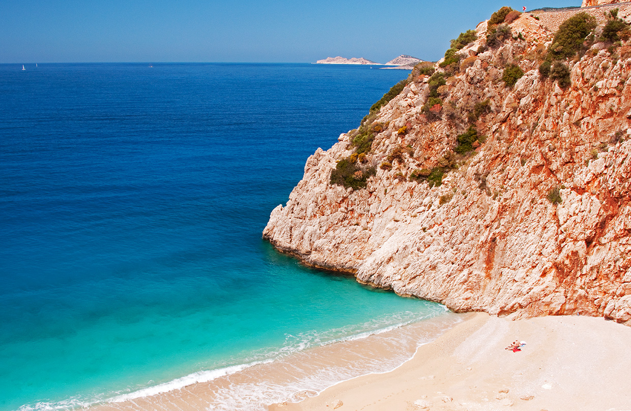 Beach and sea in Turkey