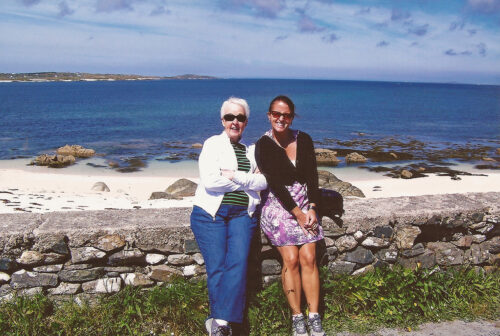 Me and Mom Mannin Bay, Ireland