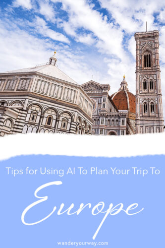 AI to plan your trip