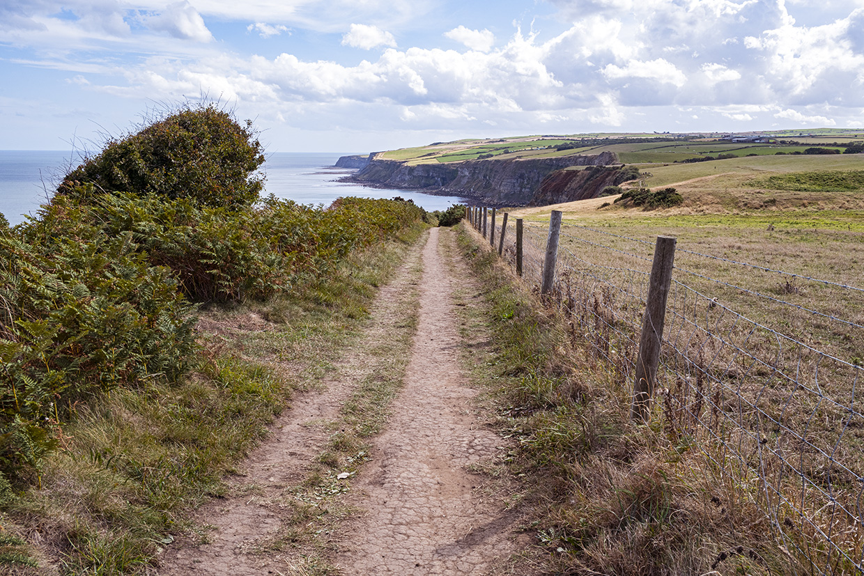 The Cleveland Way near Whitby England