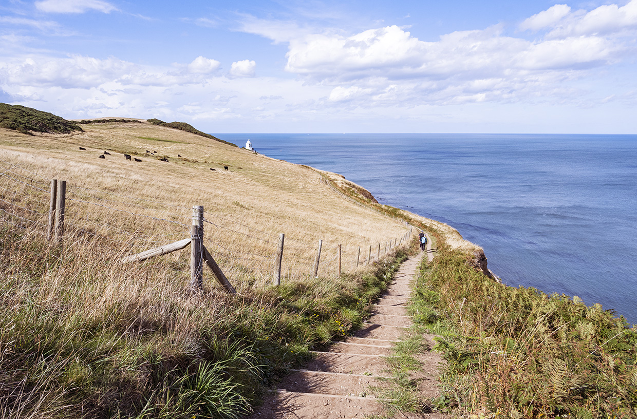 The Cleveland Way near Whitby England
