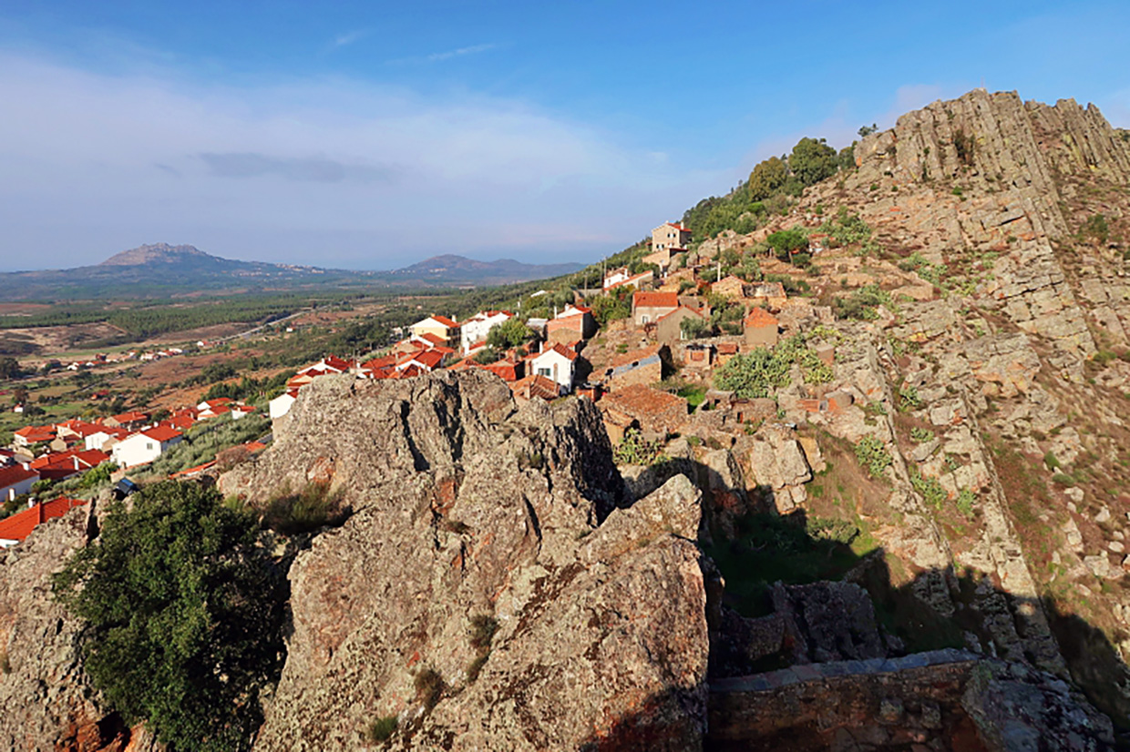Penha Garcia and views from castle fascinating Portugal
