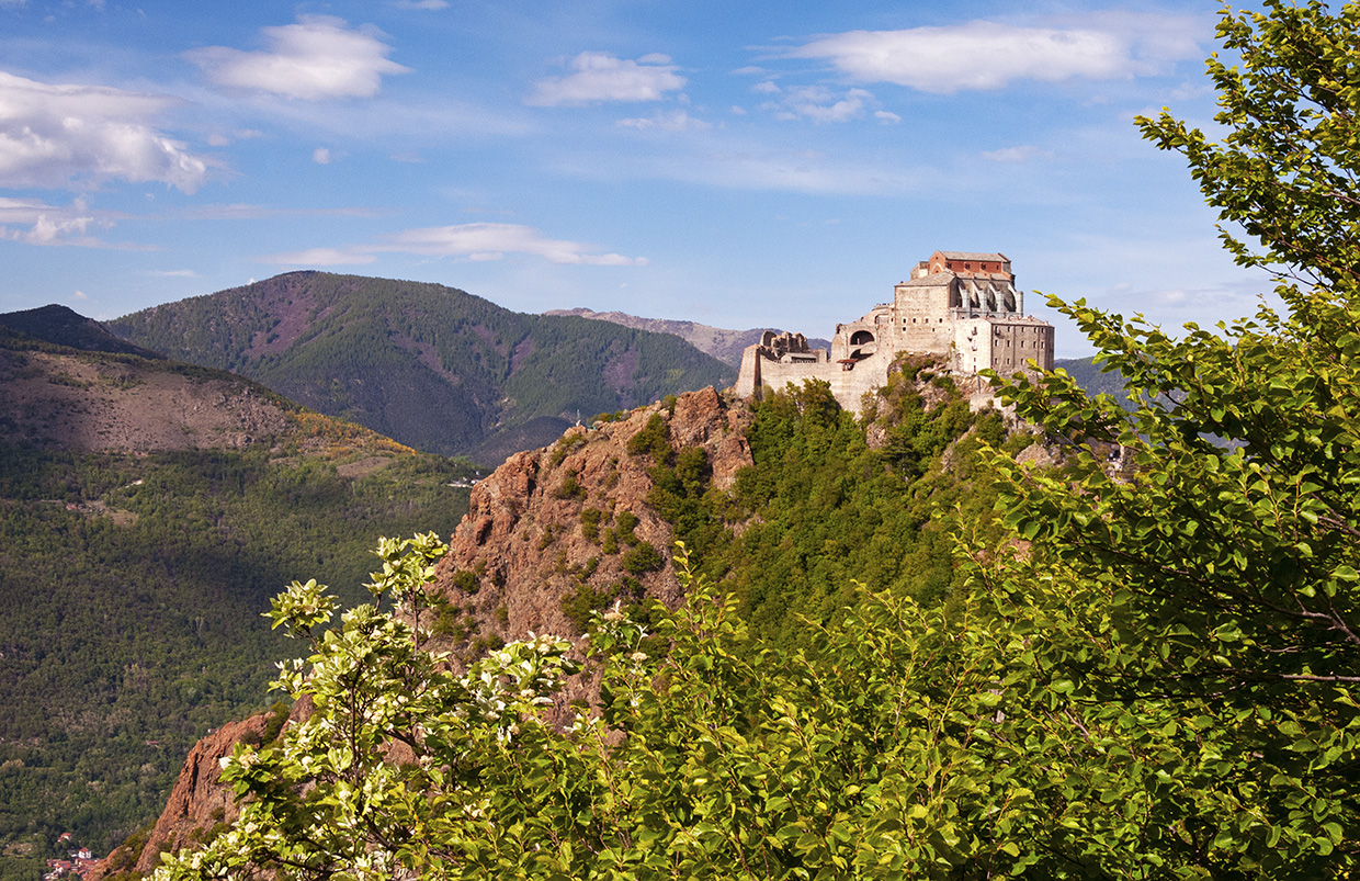 Sacra di San Michele and view, Piedmont, Italy destinations in Europe that deserve more love