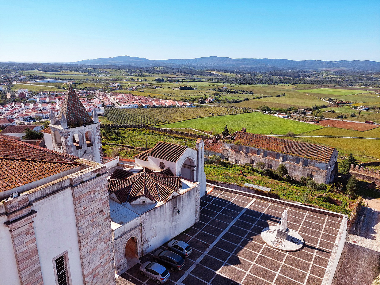 View from Estremoz castle keep, Alentejo, Portugal View from Estremoz castle keep,Portugal