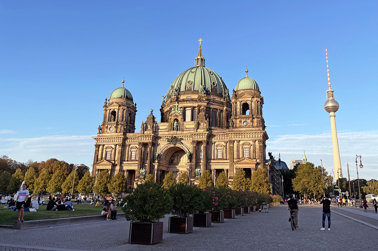 Berlin-Cathedral-TV tower copy Berlin Germany