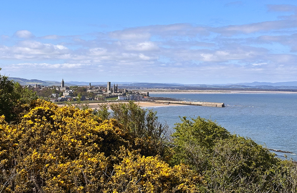 St Andrews view slow travel in Europe